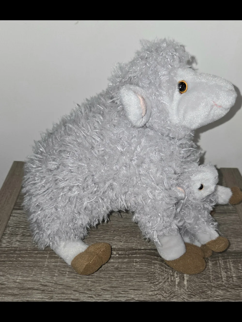KOHLS CARES Gray Sheep Lamb Ewe Mom Baby Plush 12